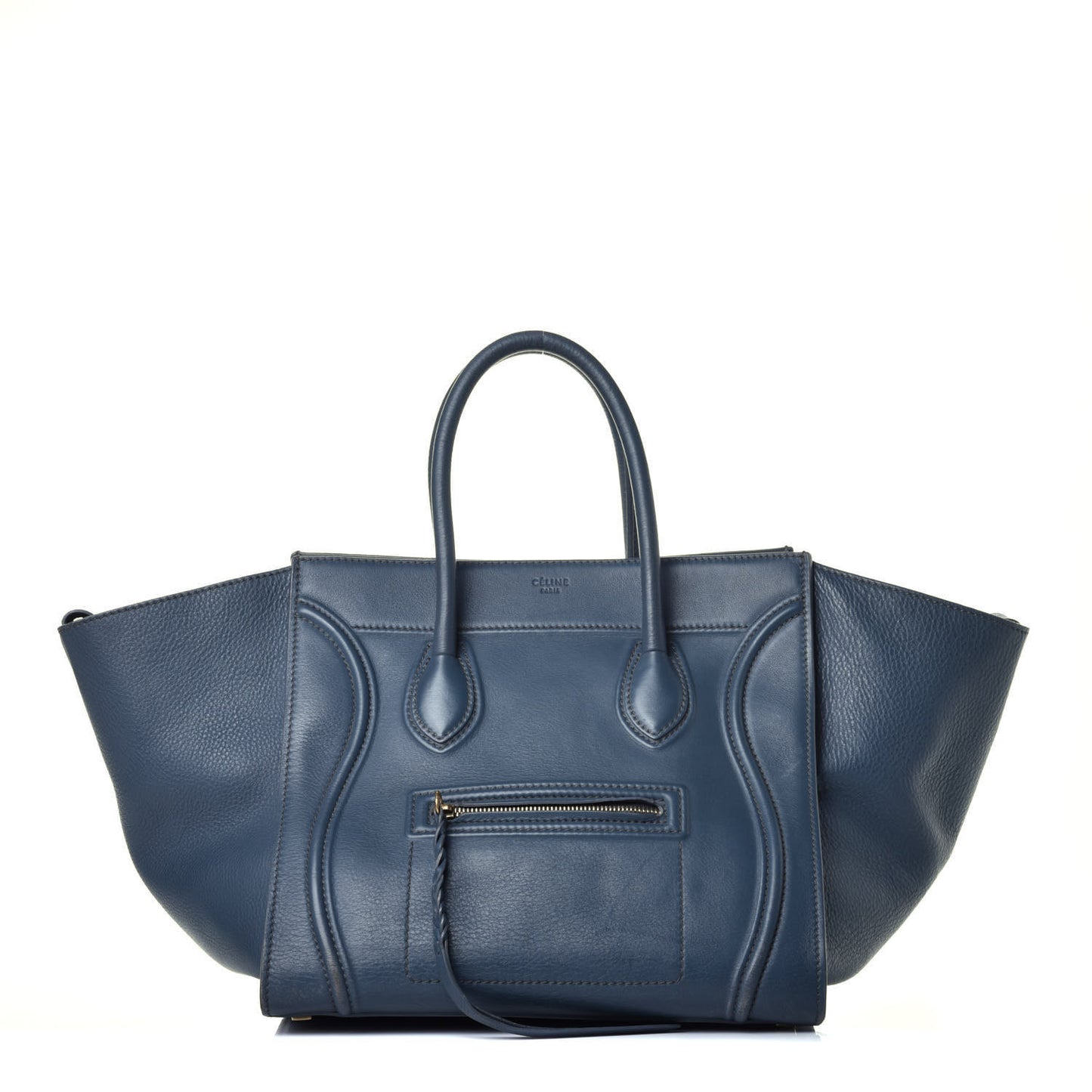 Supple Calfskin Medium Phantom Luggage Blue