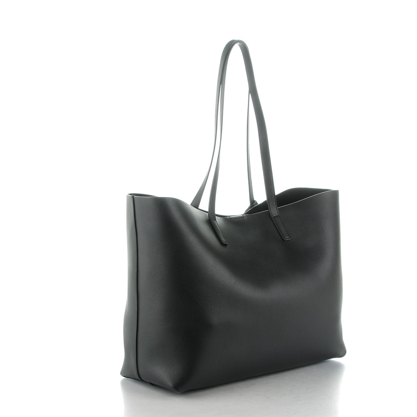 Calfskin Large Shopping Tote Black