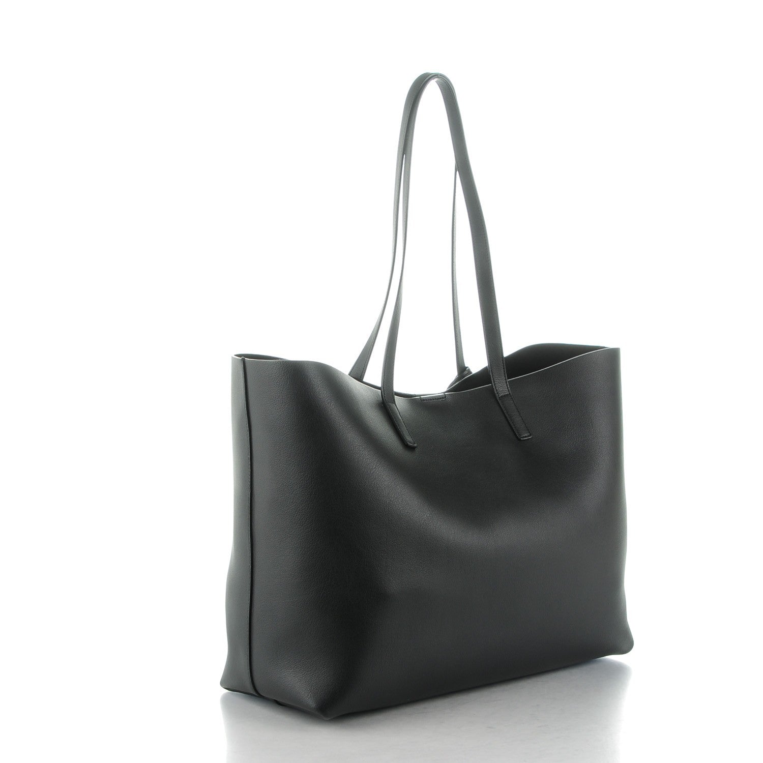 Saint Laurent Calfskin Large Shopping Tote Black 3 of 9