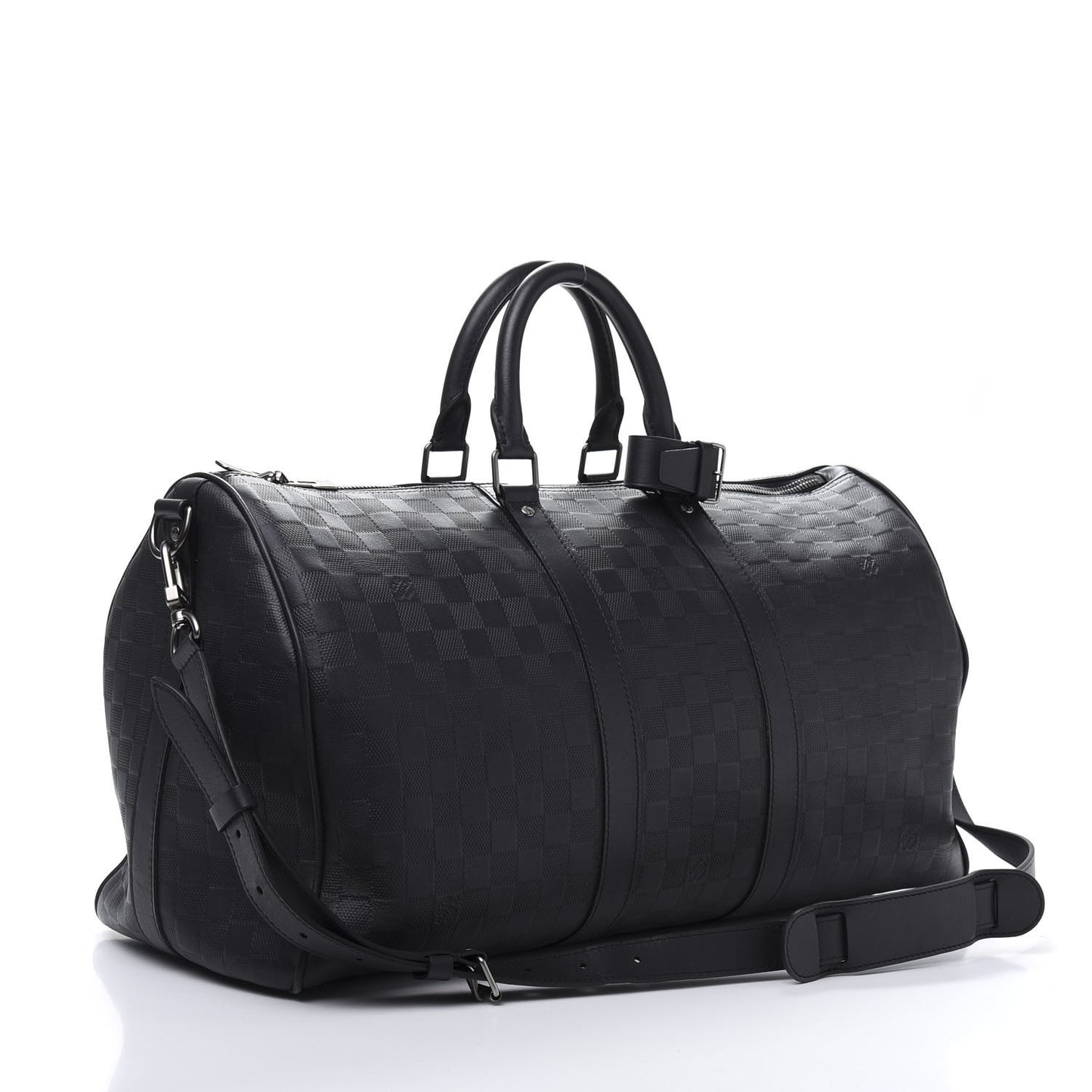 Damier Infini Keepall Bandouliere 45 Onyx