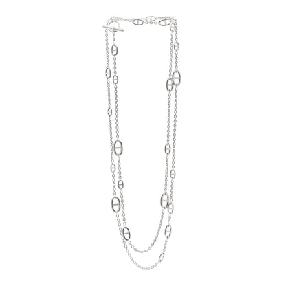 Hermes Sterling Silver Farandole Necklace 160 3 of 4
