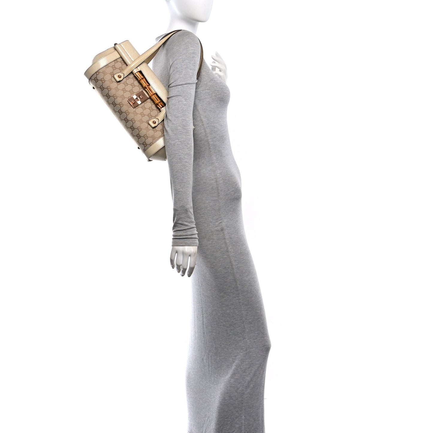 Monogram Bamboo Bullet Bag Off White Off White