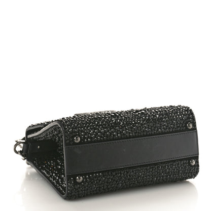 Valentino Garavani Crystal Embroidered Mini Vsling Top Handle Bag Black 4 of 10
