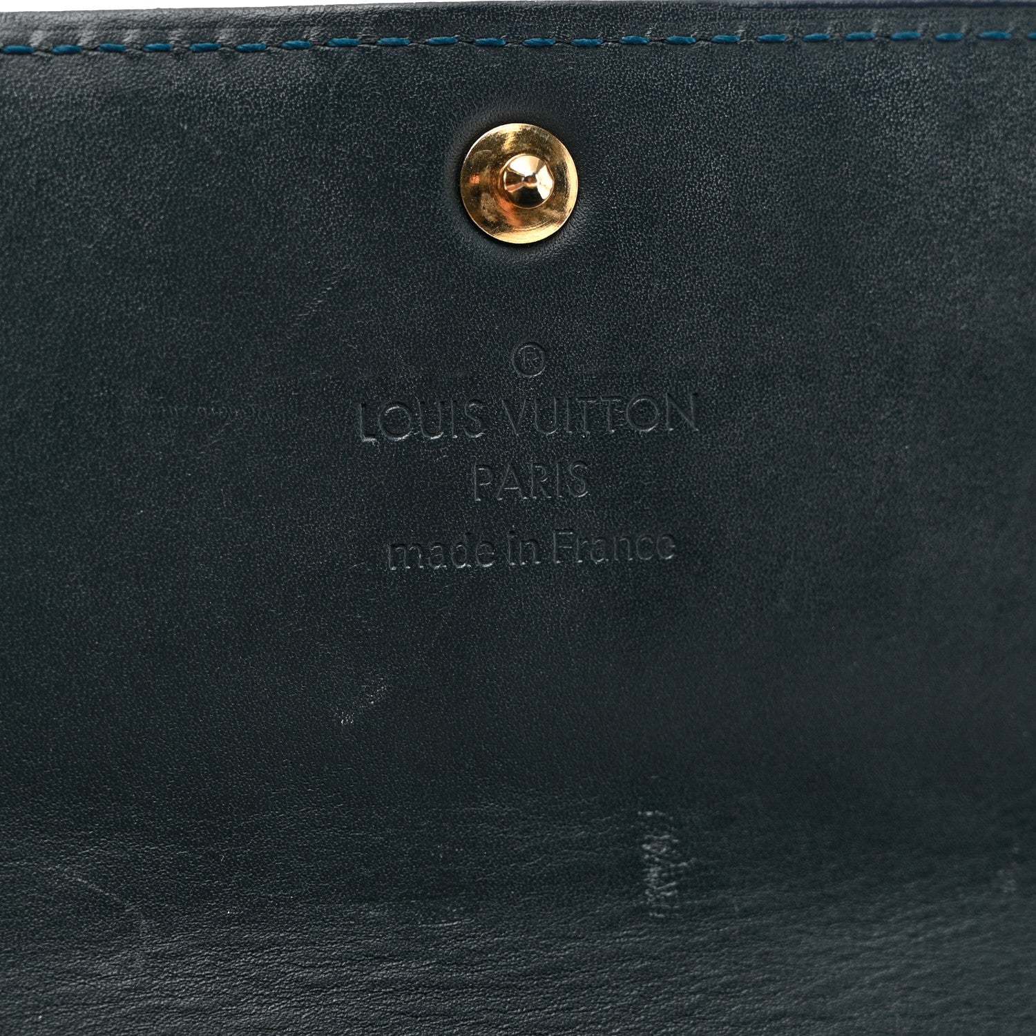 Louis Vuitton Vernis Sarah Wallet Blue Nuit 5 of 6