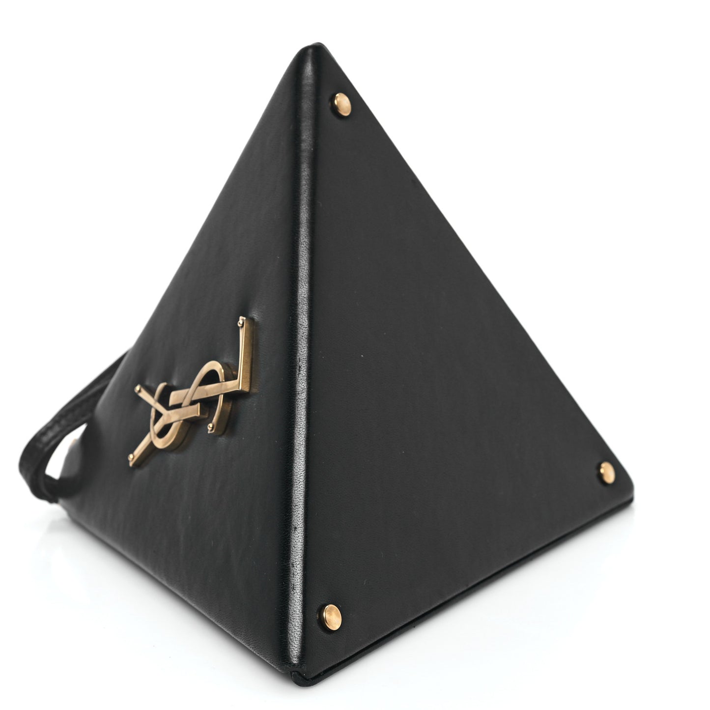 Lambskin Pyramid Clutch Black