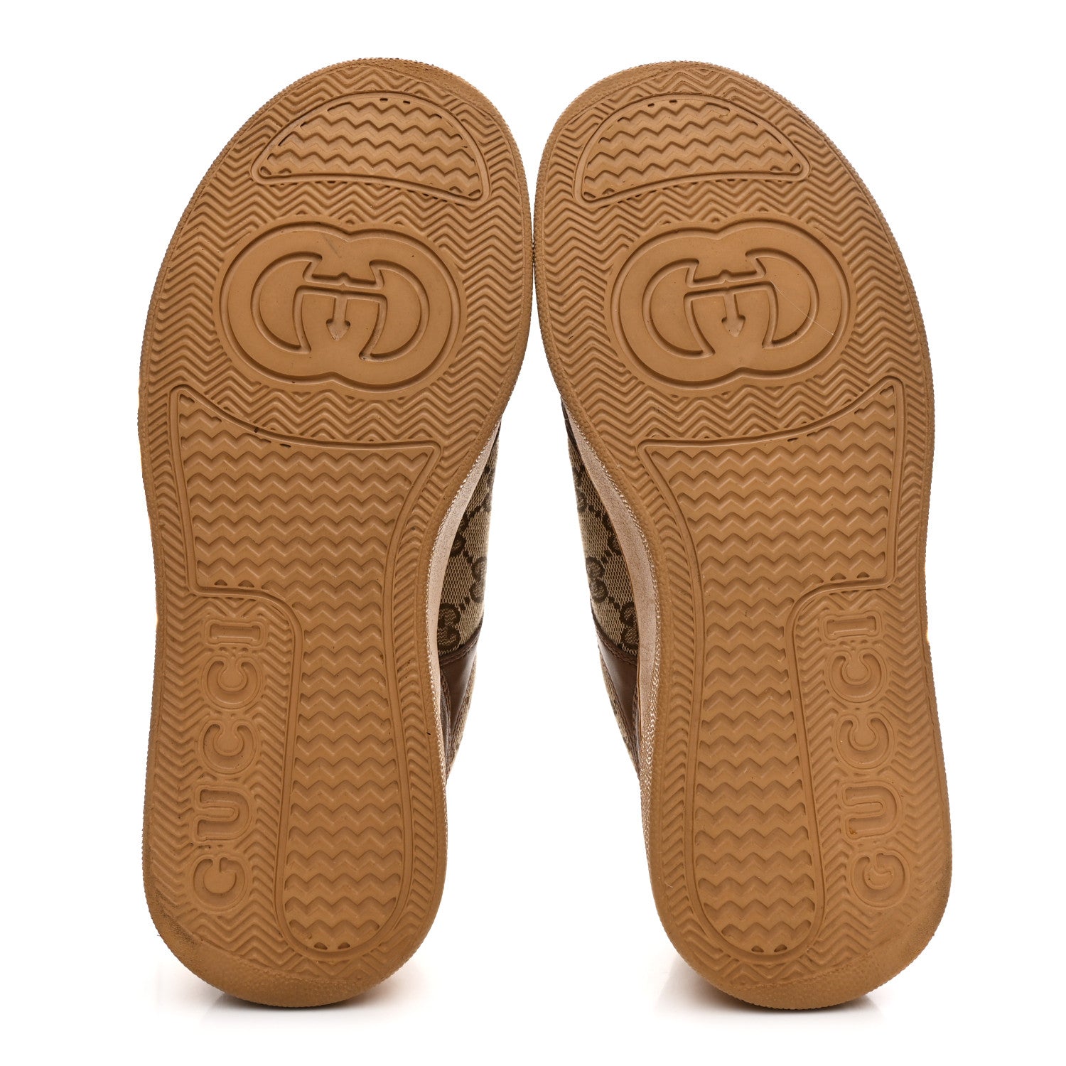 Gucci Calfskin GG Monogram Womens Platform 55mm Sneakers 39 Hezelnut Beige Ebony Mystic White 6 of 11