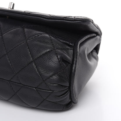 Chanel Grained Calfskin Single Flap Black 9 of 18