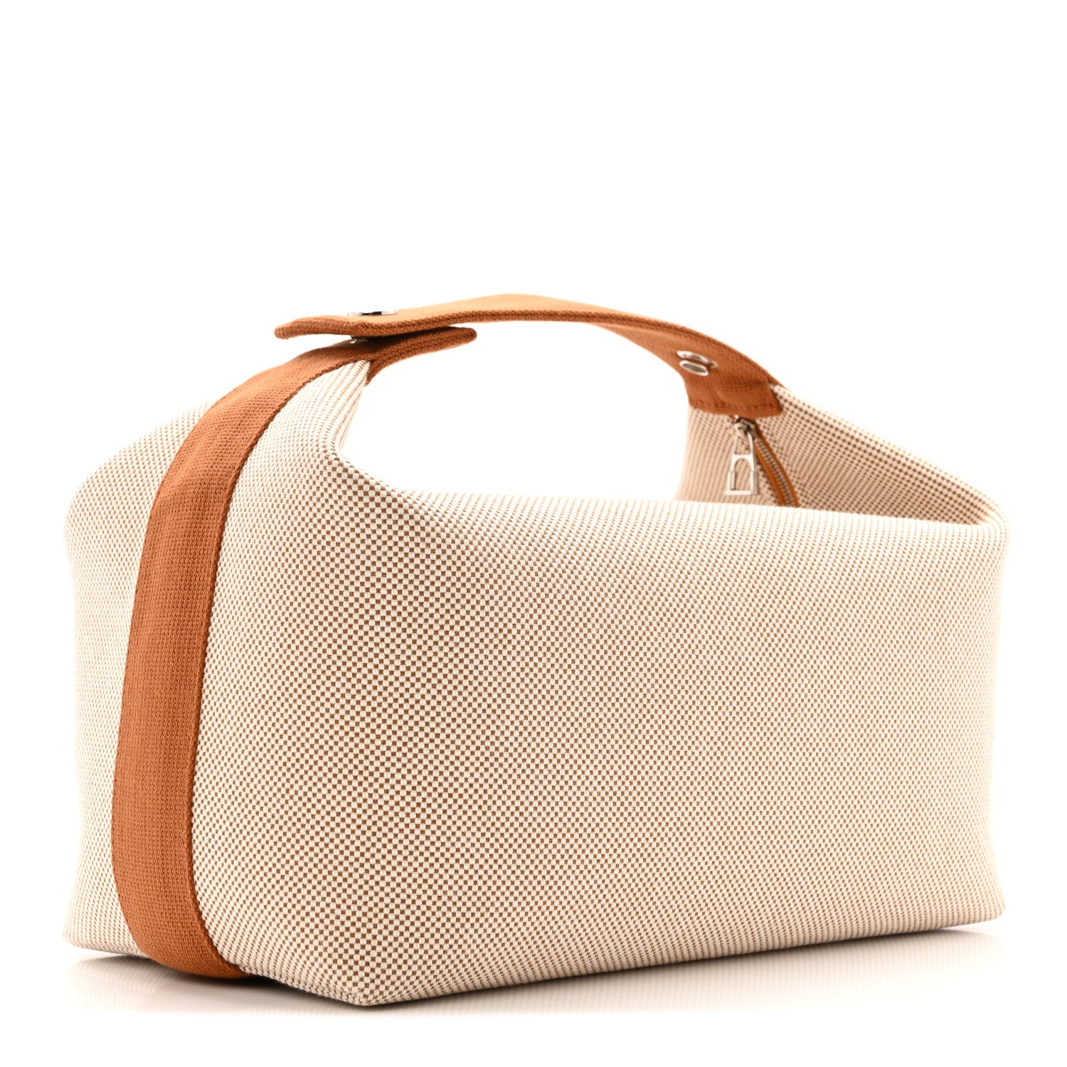 Hermes Canvas Large Bride-A-Brac Cabriole Case Biscuit 3 of 9