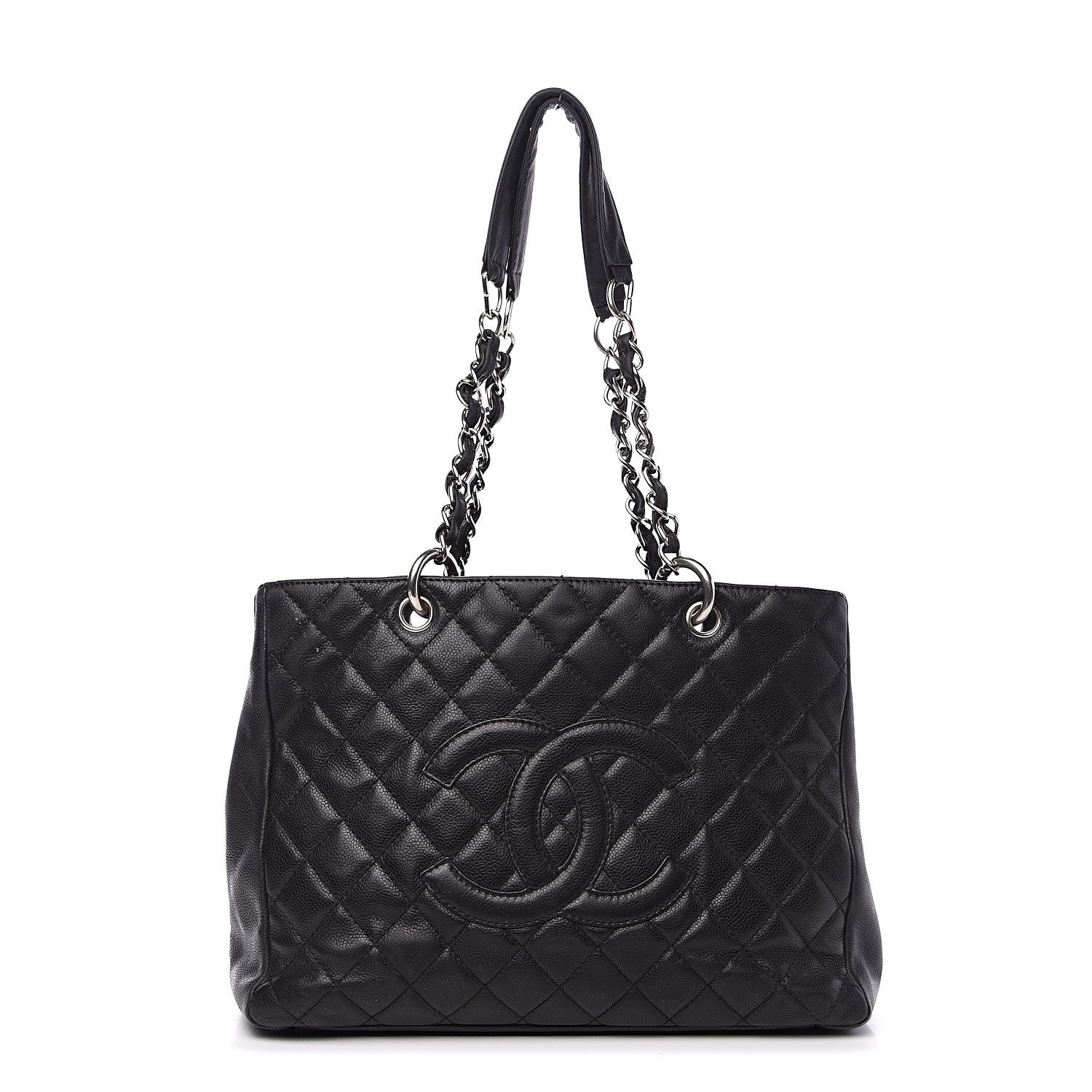 Chanel Caviar Quilted Grand Shopping Tote GST Black 1 of 16
