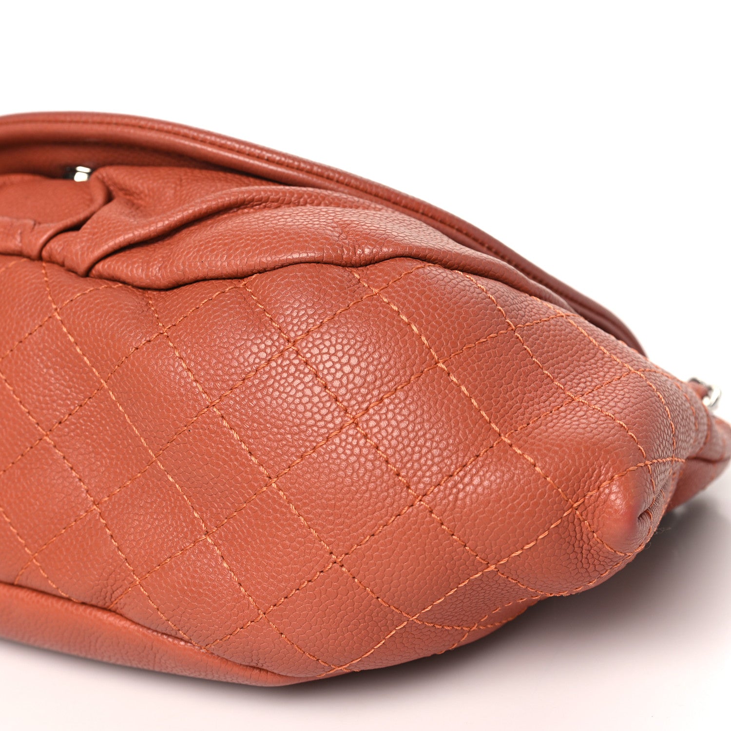 Chanel Caviar Half Moon Large Flap Pink 10 of 11