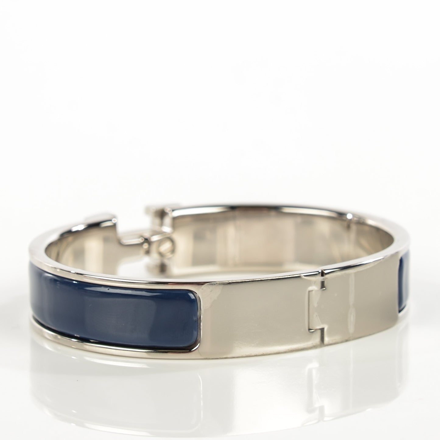 Narrow Enamel Clic Clac H Bracelet Indigo Bleu