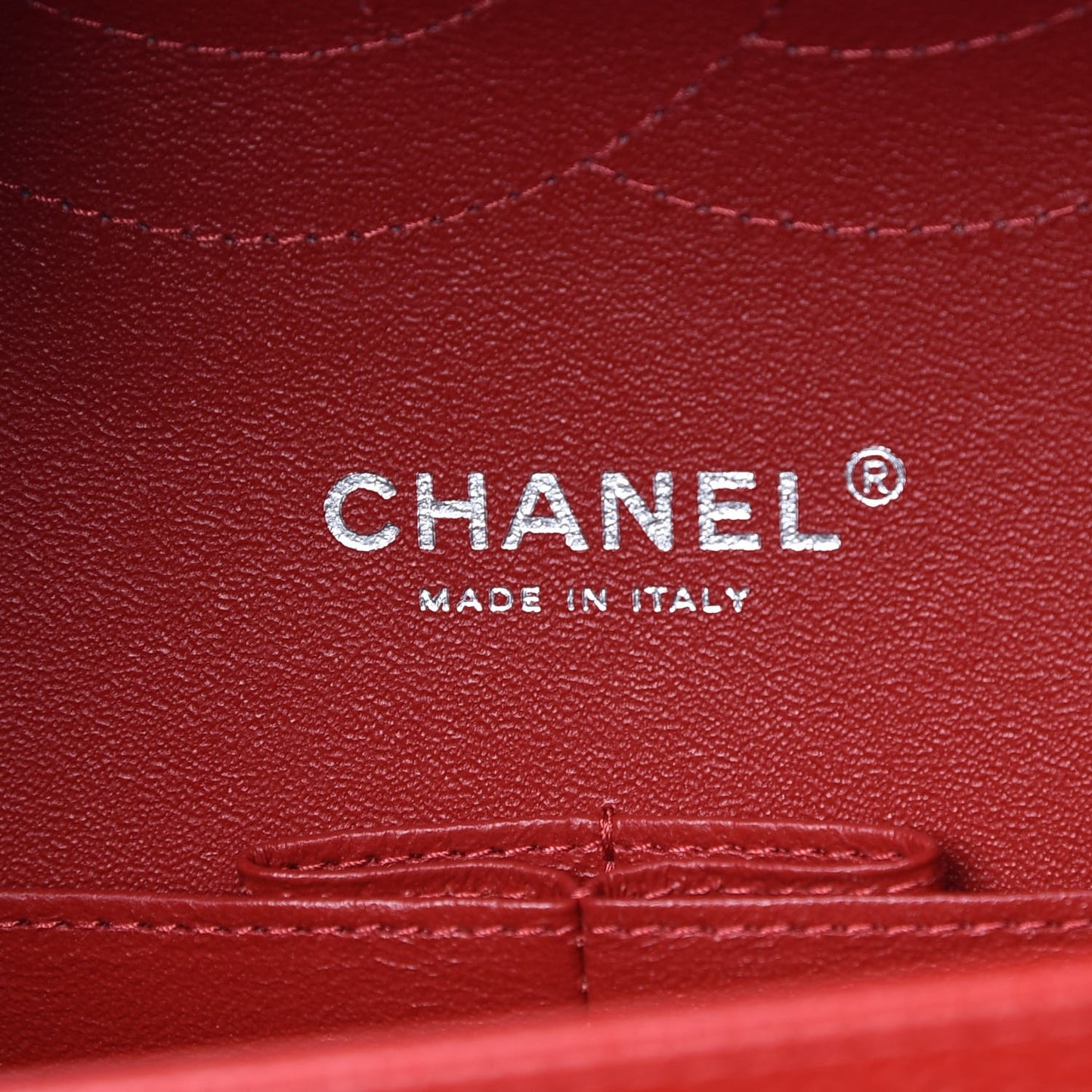 Caviar Quilted Jumbo Double Flap Red