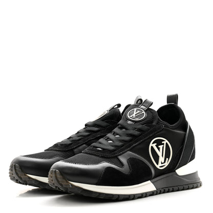 Louis Vuitton Calfskin Run Away Sneakers 37.5 Black 3 of 10
