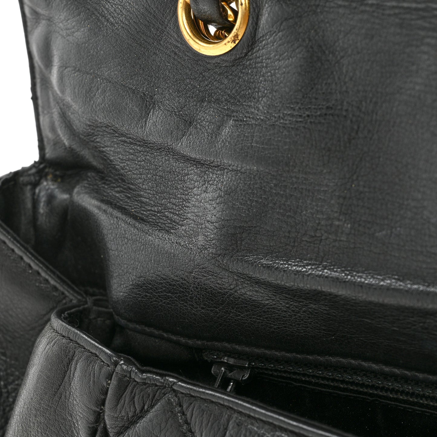 Lambskin Quilted Maxi Flap Black