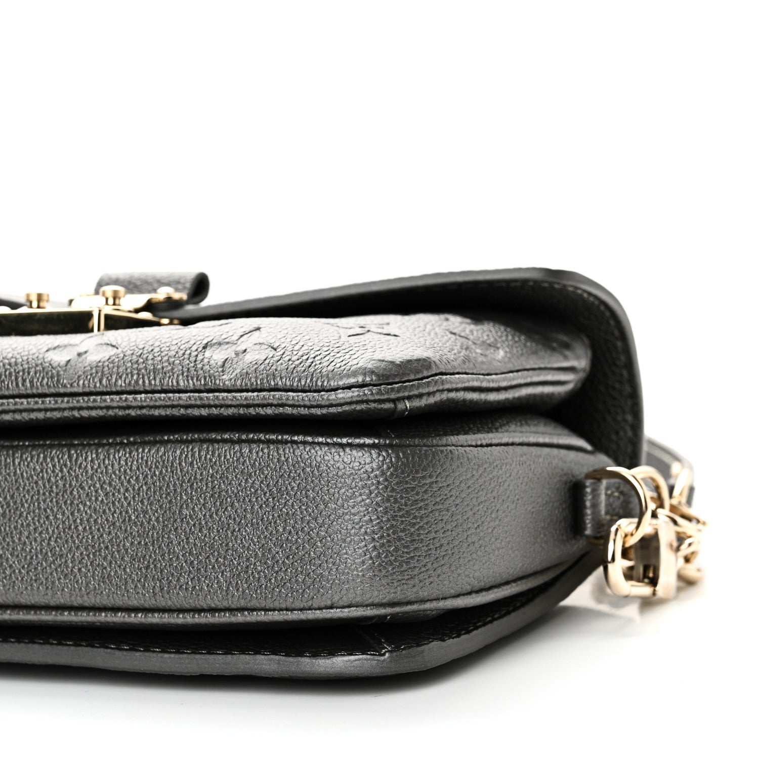 Louis Vuitton Shimmery Empreinte LV Ski Pochette Metis East West Gun Metal 9 of 9