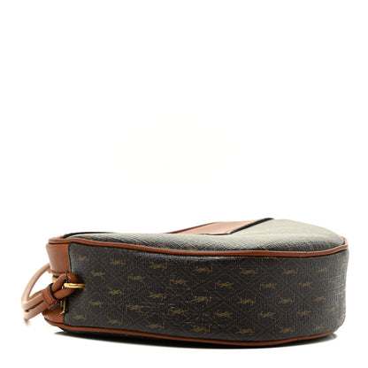 Saint Laurent Canvas Smooth Calfskin Le Monogramme Coeur Crossbody Chestnut 4 of 13