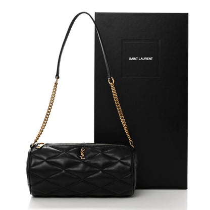 Saint Laurent Lambskin Monogram Mini Sade Tube Bag Black 2 of 11