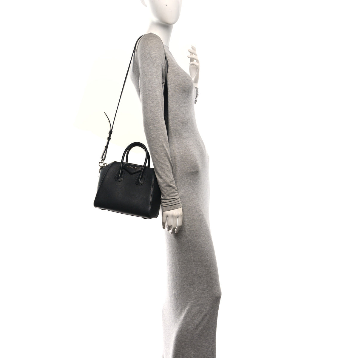 Sugar Goatskin Mini Antigona Black