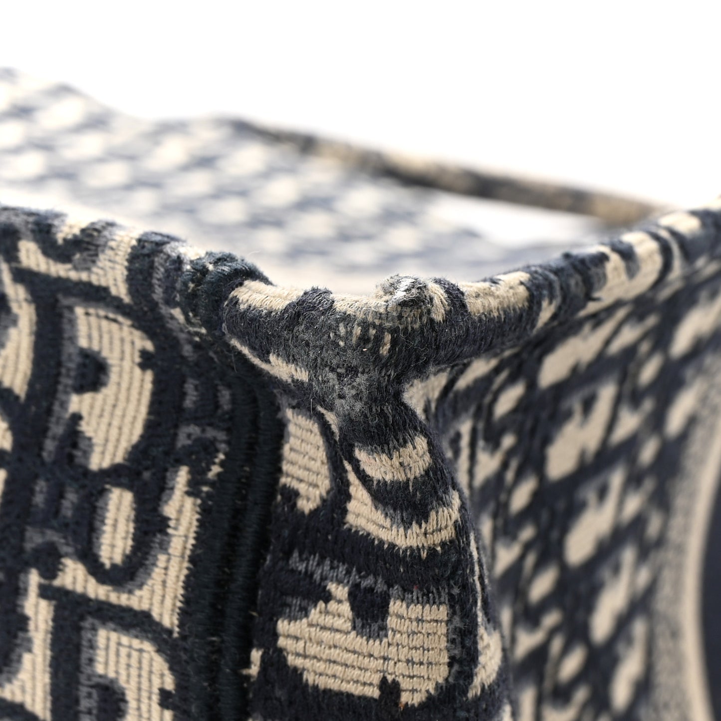 Oblique Large Book Tote Blue Multicolor