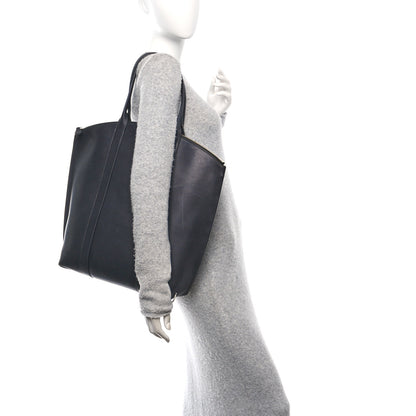 The Row Polished Saddle Calfskin Dante Tote Black 2 of 14