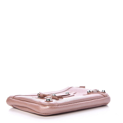 Balenciaga Chevre Classic Silver Hardware M Porte-Monnaie Coin Purse Rose 4 of 7
