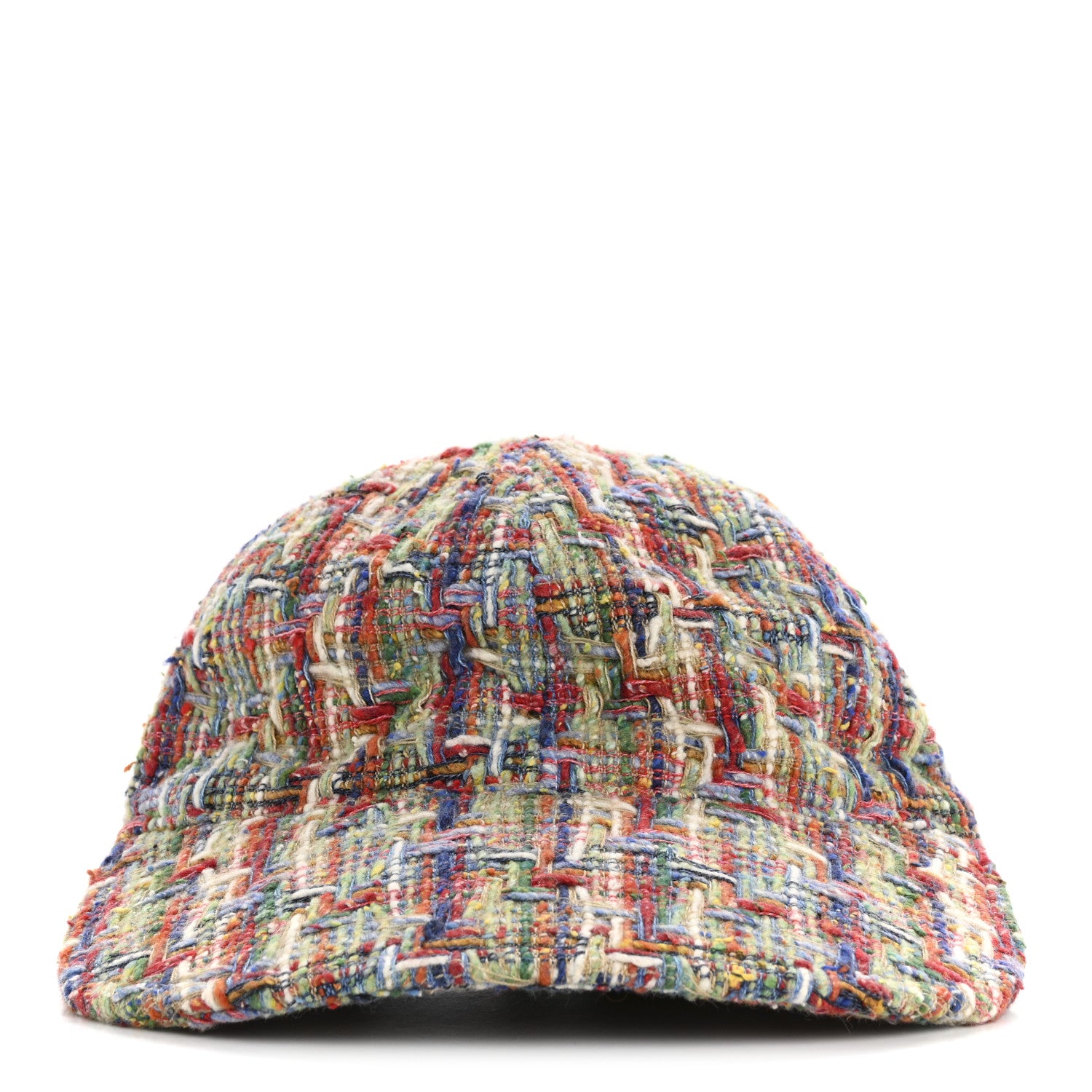 Chanel Tweed CC Enamel Cap Hat Red Multicolor 1723953 – FASHIONPHILE