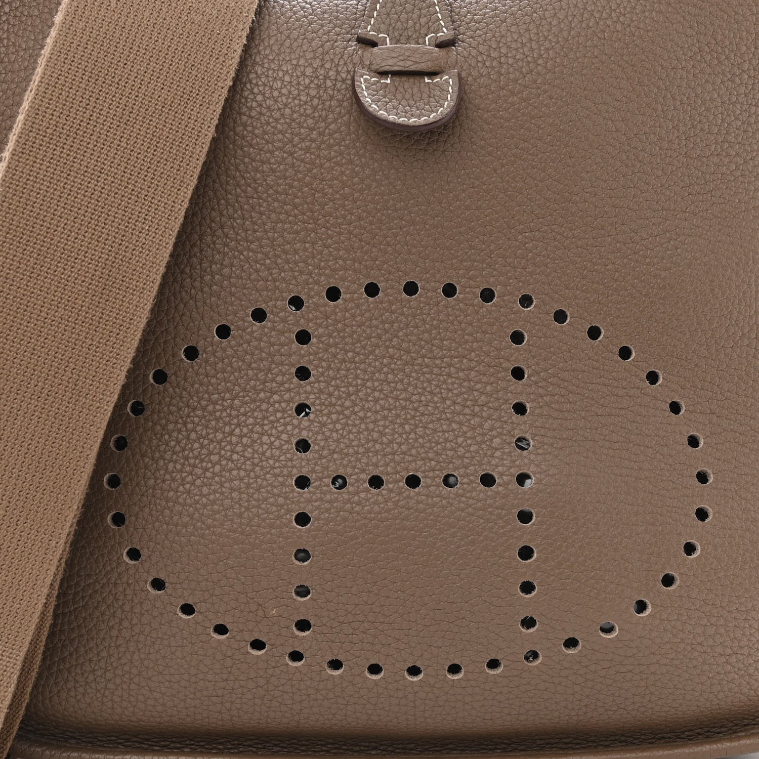 Hermes Taurillon Clemence Evelyne III PM Etoupe 8 of 12