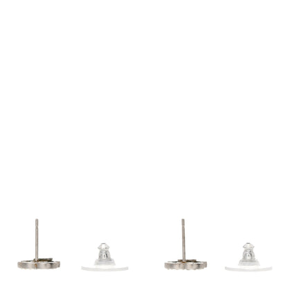 Chanel Crystal Mini CC Earrings Silver 3 of 6
