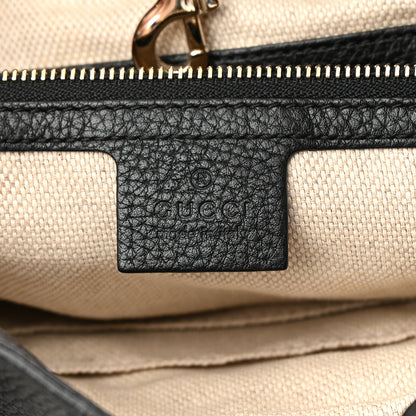 Gucci Pebbled Calfskin Medium Soho Chain Shoulder Bag Black 6 of 12
