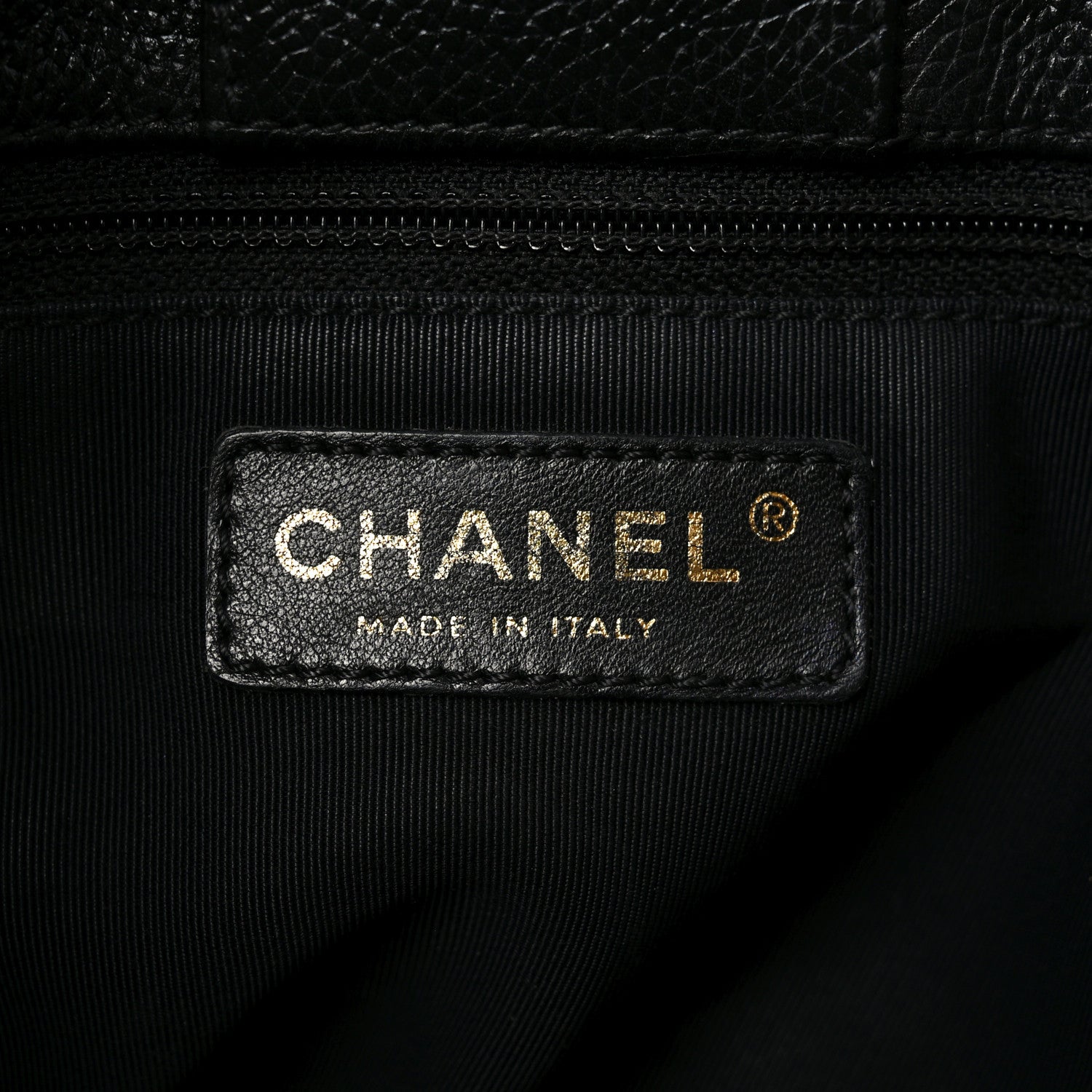 Chanel Calfskin Cerf Executive Shopper Tote Black 6 of 10