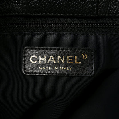 Chanel Calfskin Cerf Executive Shopper Tote Black 6 of 10