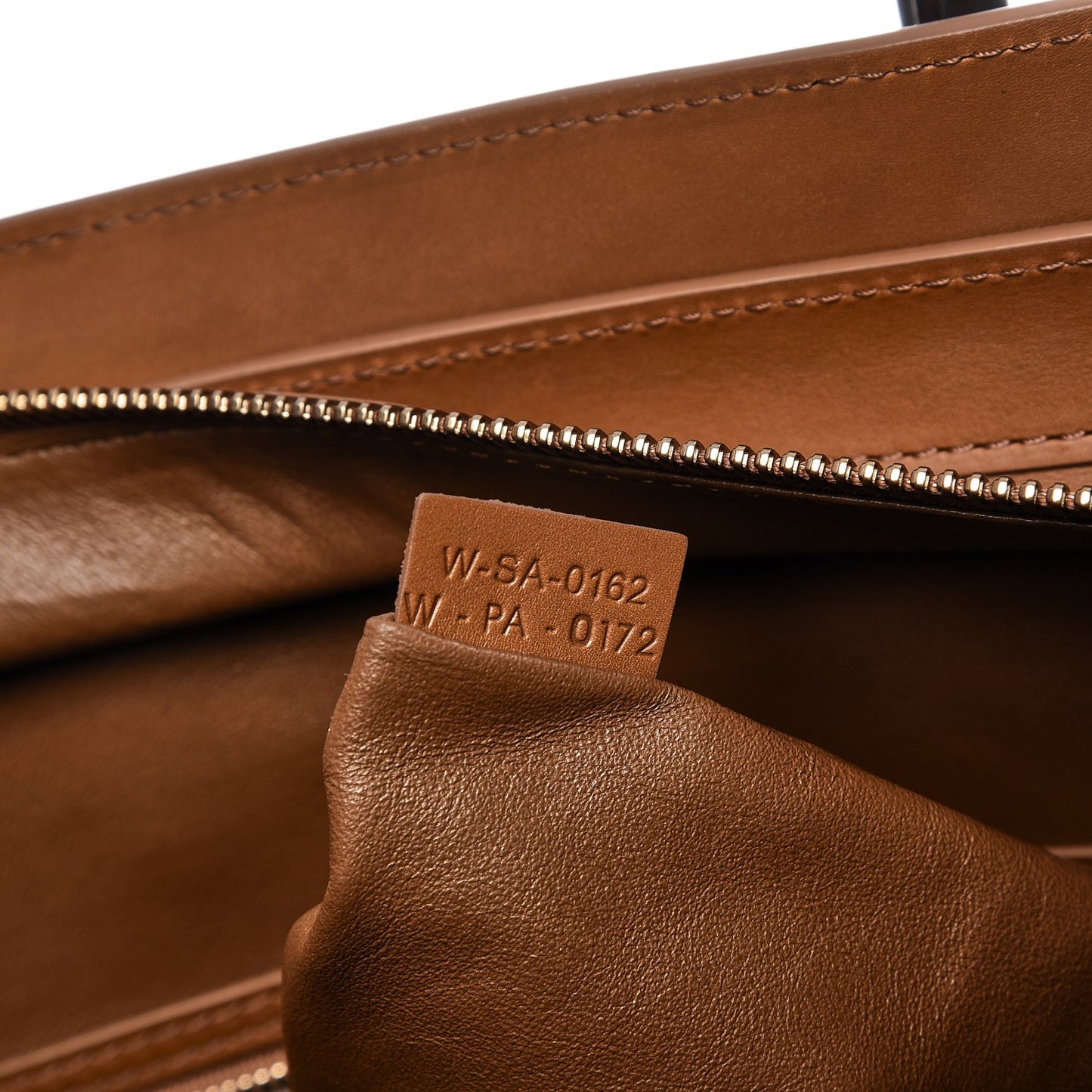 Smooth Calfskin Mini Tri-Color Luggage Brown