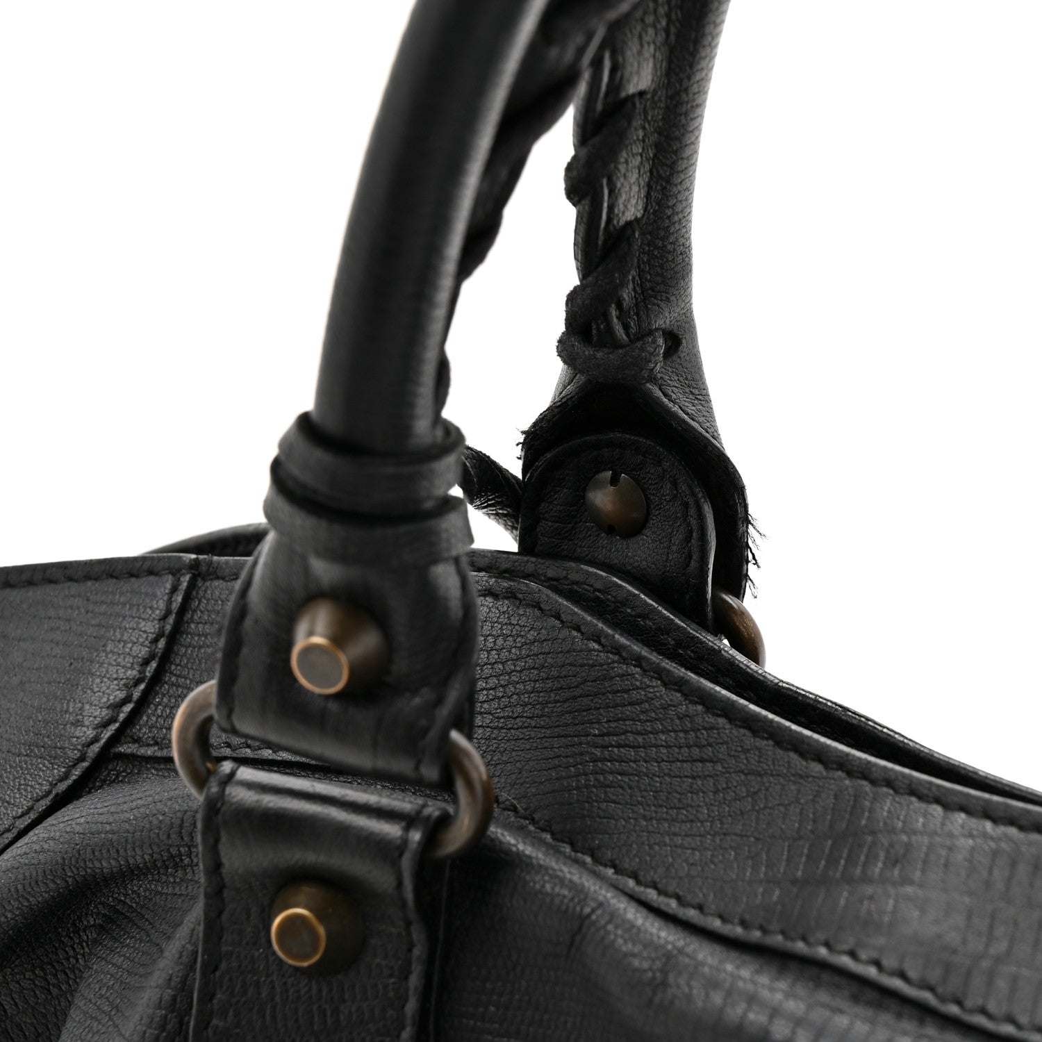 Balenciaga Calfskin Lizard Embossed Classic Hardware City Black 14 of 14