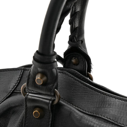 Balenciaga Calfskin Lizard Embossed Classic Hardware City Black 14 of 14