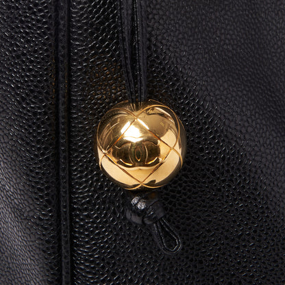 Chanel Caviar Large CC Shoulder Bag Black 7 of 10