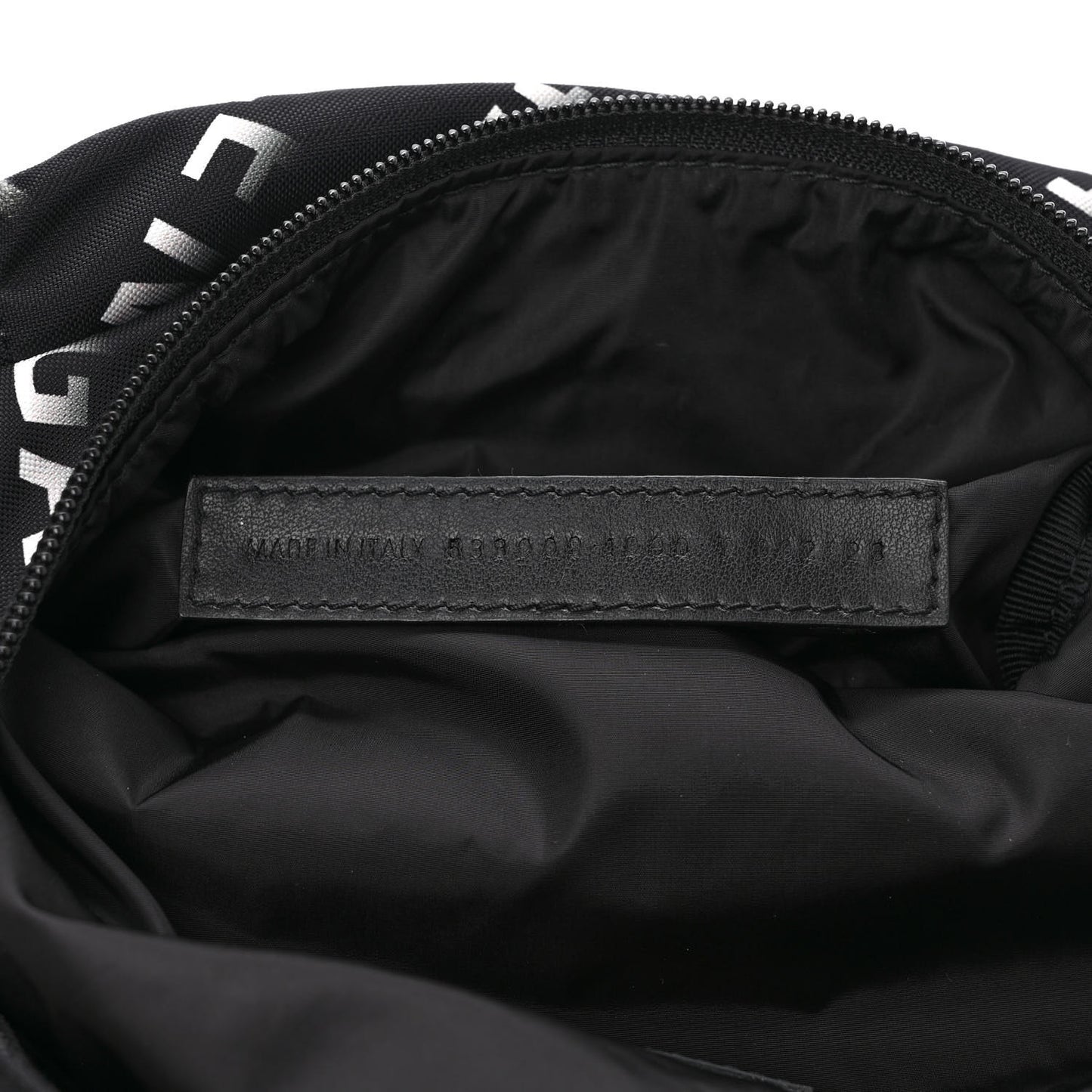 Recycled Sport Nylon Allover Gradient Logo Wheel Beltpack Black White