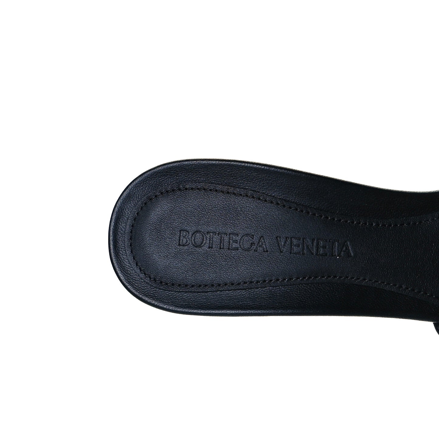 Nappa Matelasse Padded Mule Sandals 35 Black