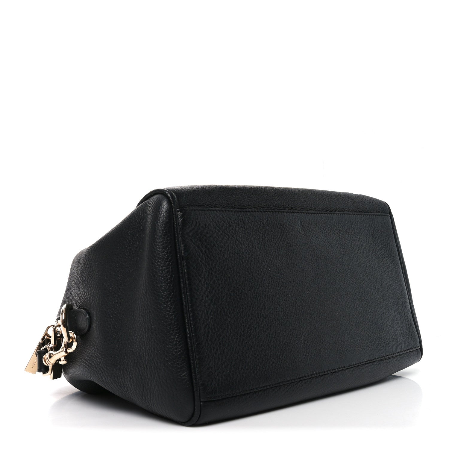 Versace Grained Calfskin Palazzo Duffle Bag Black 4 of 9
