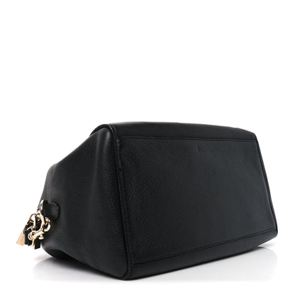 Versace Grained Calfskin Palazzo Duffle Bag Black 4 of 9