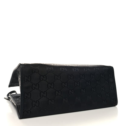 Gucci Econyl Nylon Monogram Large Off The Grid Tote Bag Black 4 of 10
