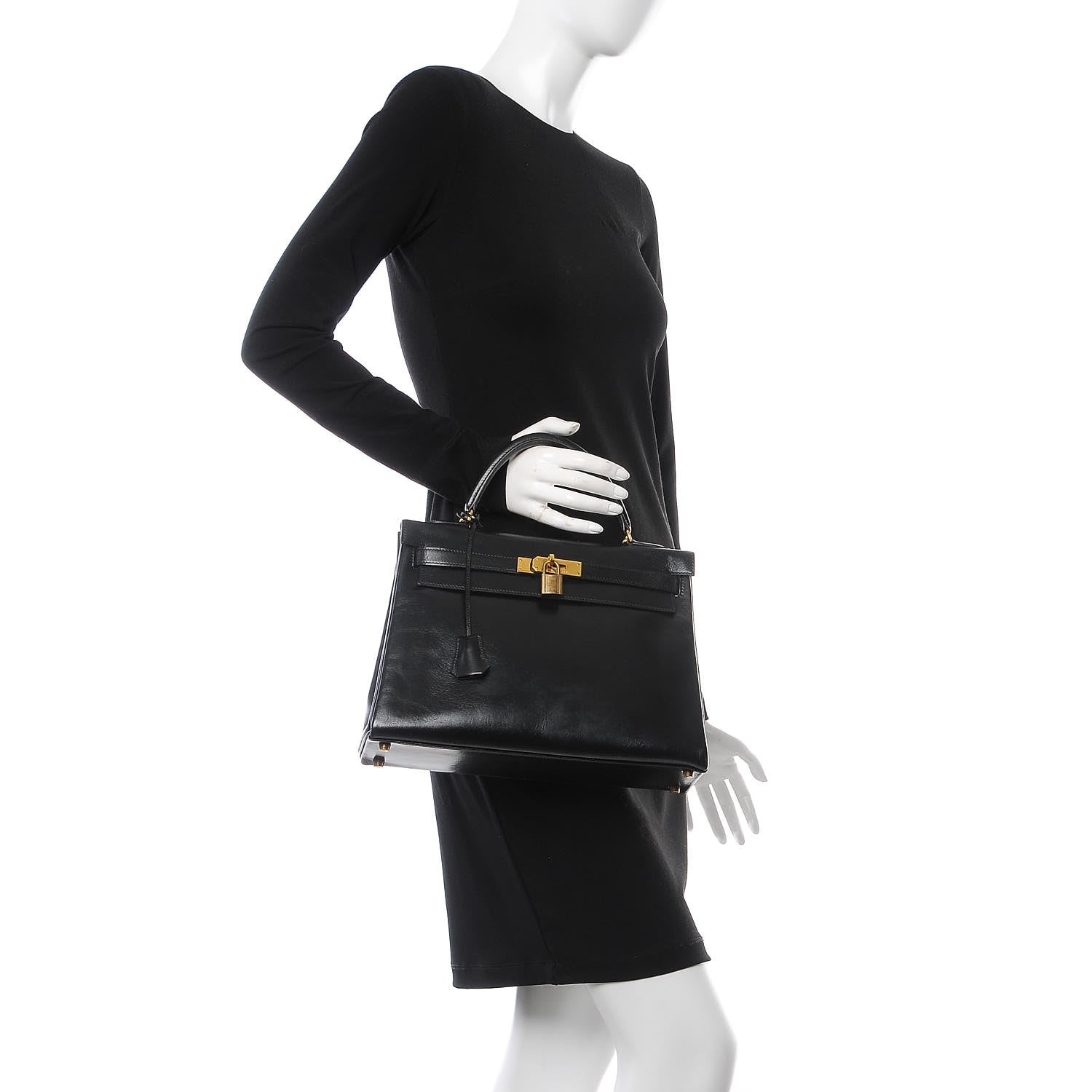 Hermes Box Kelly Retourne 32 Black 2 of 25