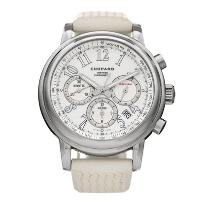 Chopard Stainless Steel Rubber Mother of Pearl 42mm 1000 Mille Miglia Chronograph Automatic Watch 1 of 5