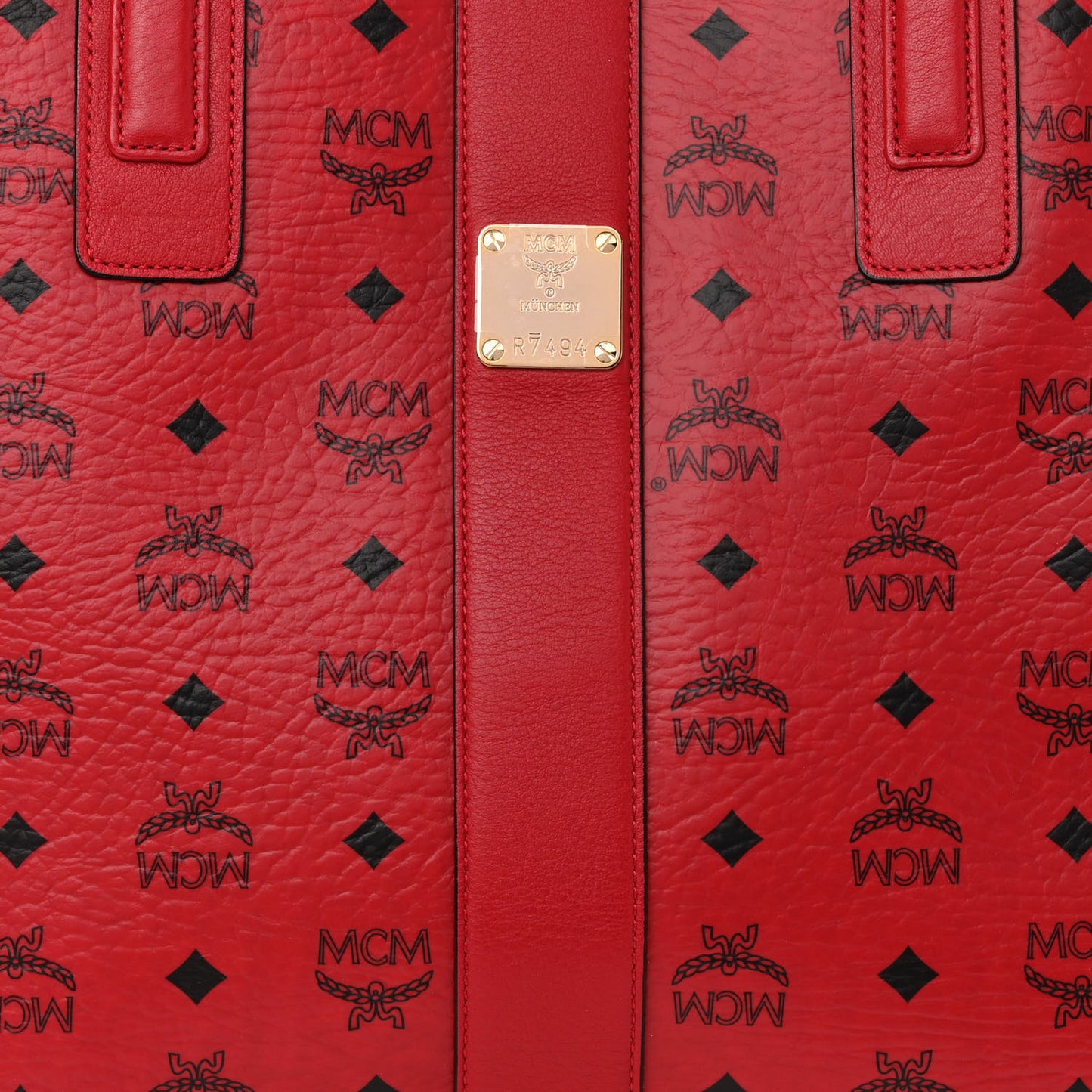 Visetos Large Liz Reversible Shopper Tote Ruby Red