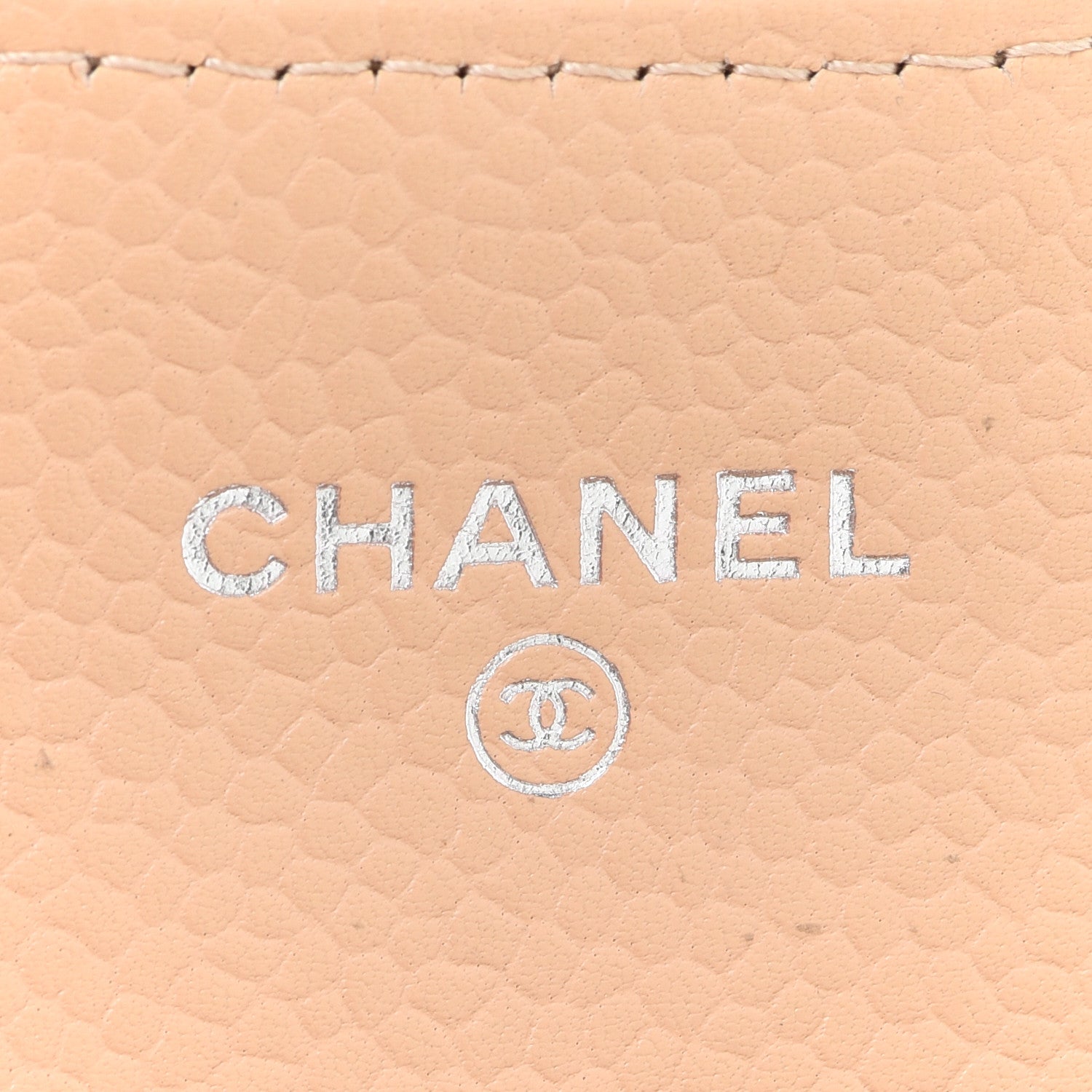Chanel Caviar Quilted Flap Card Holder Wallet Beige 6 of 13