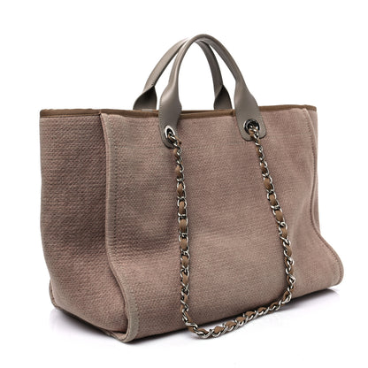 Chanel Canvas Medium Deauville Tote Ecru 2 of 8