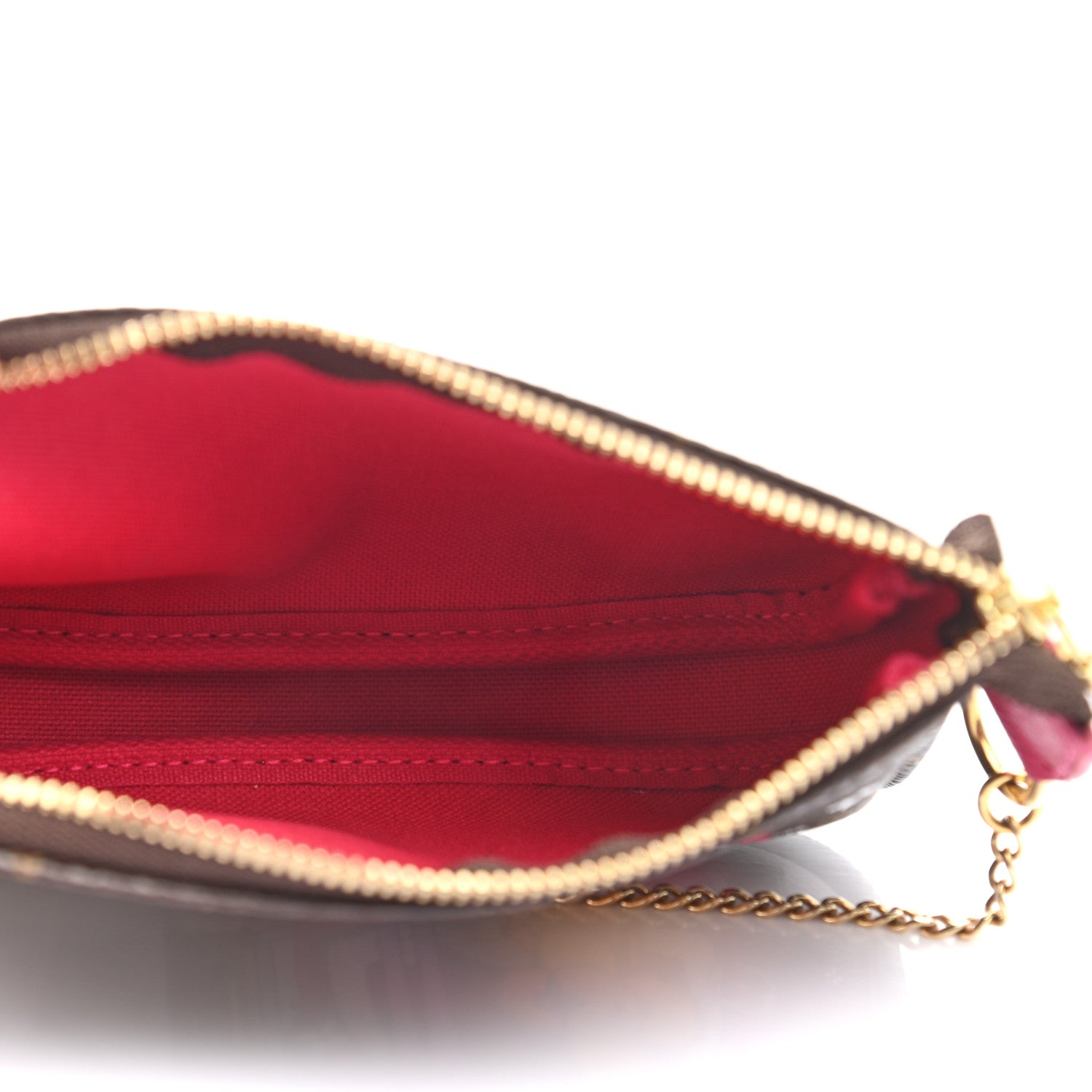Louis Vuitton Monogram 2019 Christmas Animation Mini Courchevel Pochette Accessories Fuchsia 5 of 9