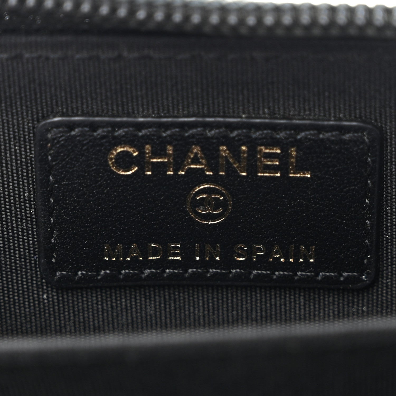 Chanel Caviar Quilted Boy Zip Around Coin Purse Wallet Black 6 of 11