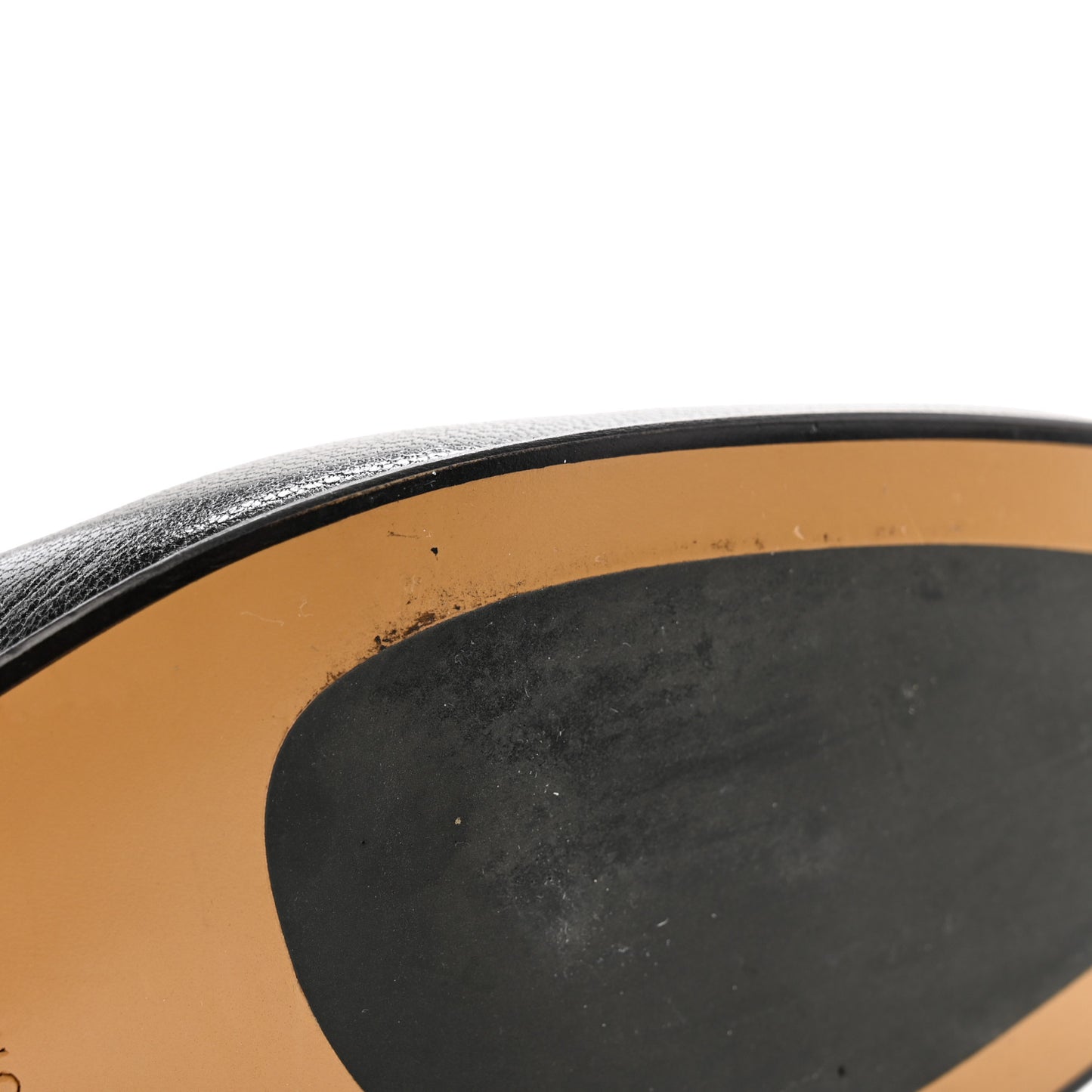 Goatskin Womens Horsebit Mid-Heel Loafers 38 Black