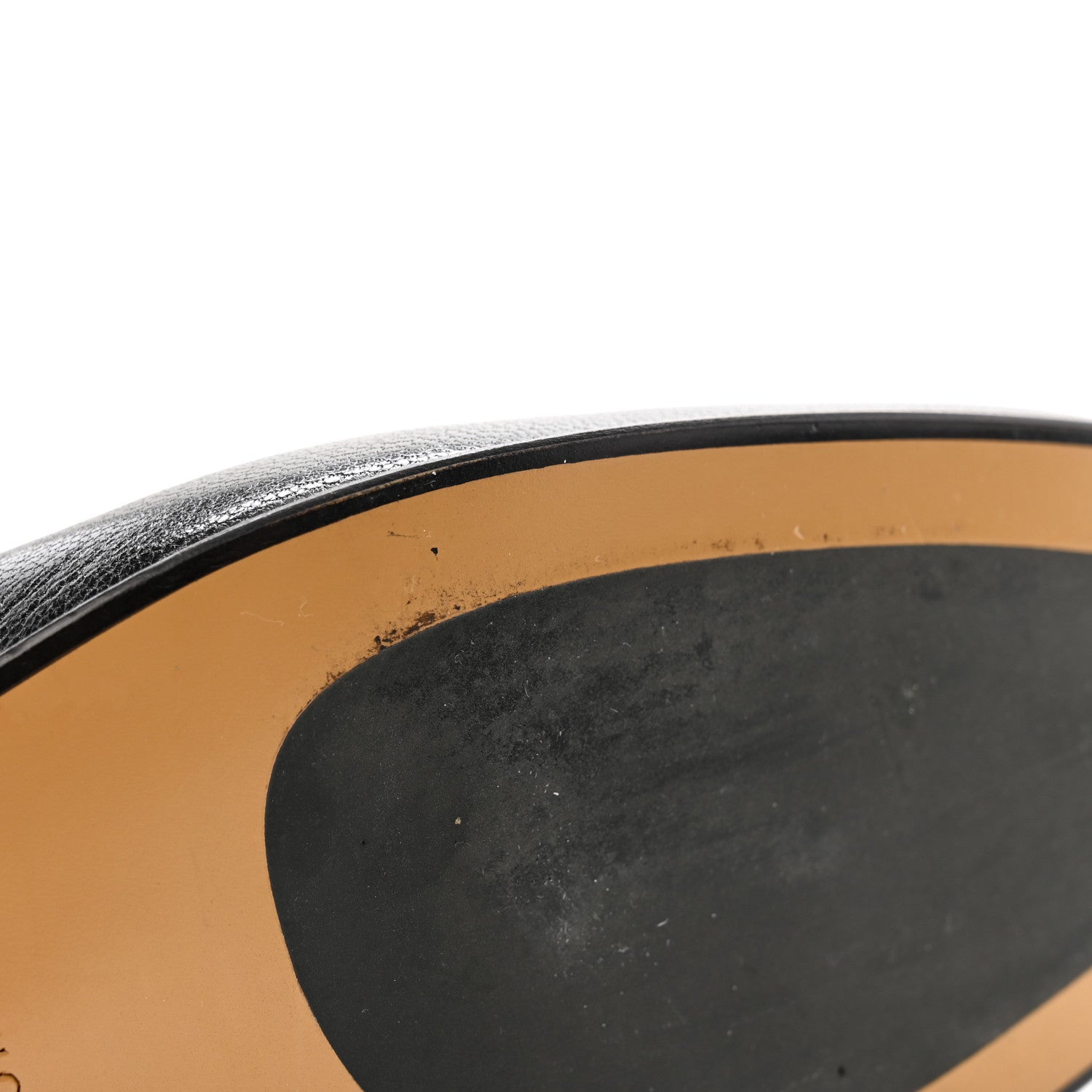 Gucci Goatskin Womens Horsebit Mid-Heel Loafers 38 Black 11 of 12