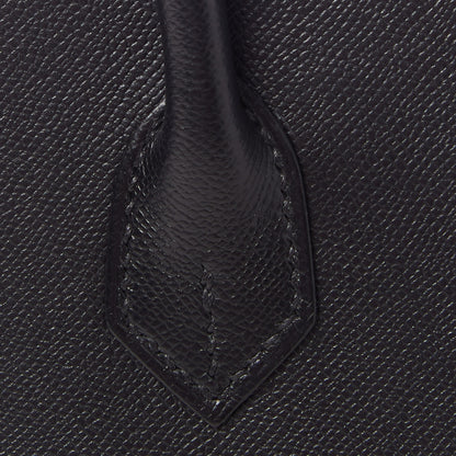 Hermes Madame Calfskin Birkin Sellier 25 Black 9 of 29
